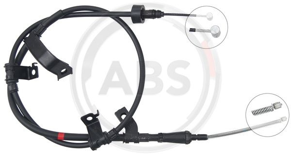 Cablu, frana de parcare stanga (K17475 ABS) HYUNDAI,KIA