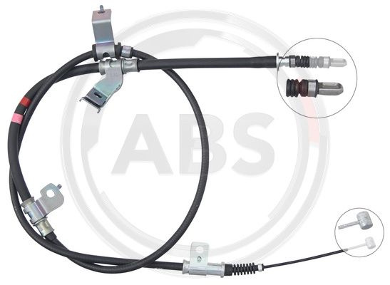 Cablu, frana de parcare stanga (K17503 ABS) HYUNDAI