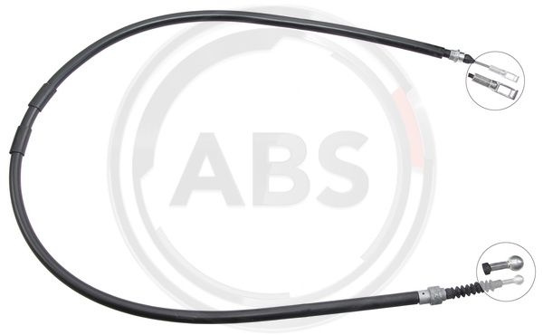 Cablu, frana de parcare stanga (K17556 ABS) FORD,SEAT,VW
