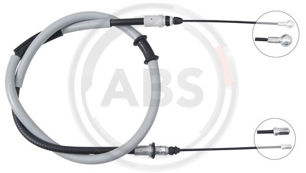 Cablu, frana de parcare stanga (K17595 ABS) OPEL,RENAULT,VAUXHALL