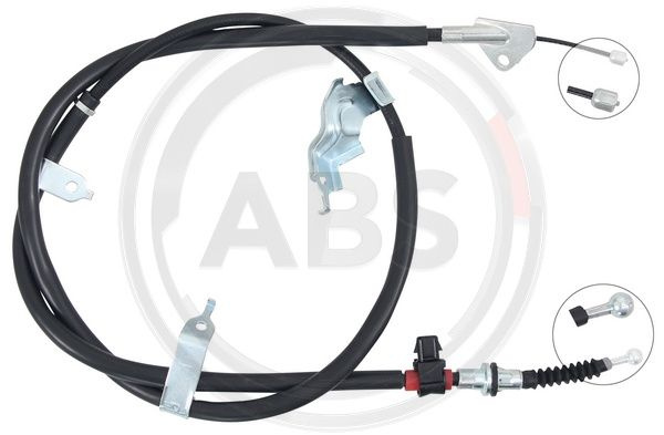 Cablu, frana de parcare stanga (K17604 ABS) SUBARU,TOYOTA