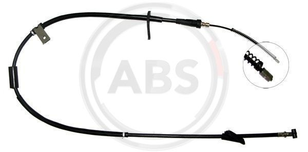 Cablu, frana de parcare stanga (K17777 ABS) OPEL,SUZUKI,VAUXHALL