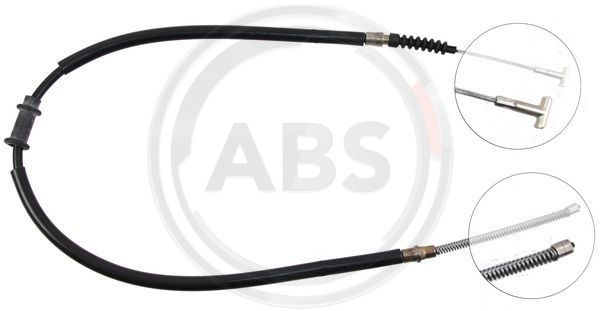 Cablu, frana de parcare stanga (K18097 ABS) FIAT