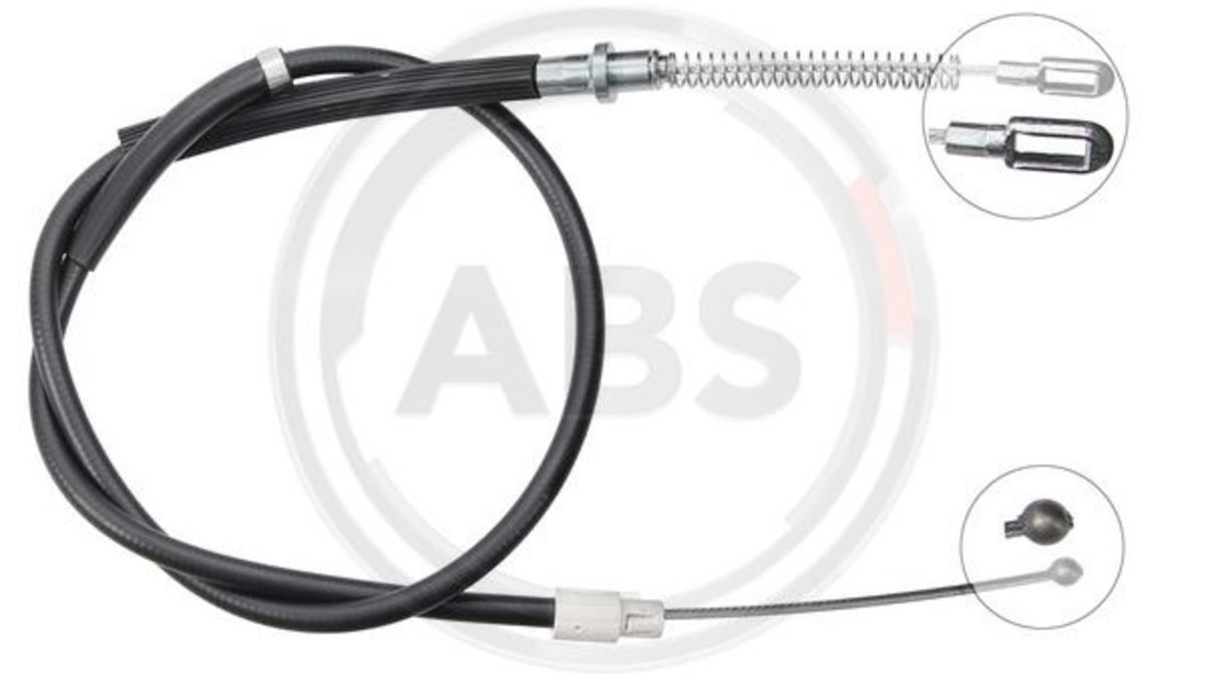 Cablu, frana de parcare stanga (K18919 ABS) MERCEDES-BENZ,VW