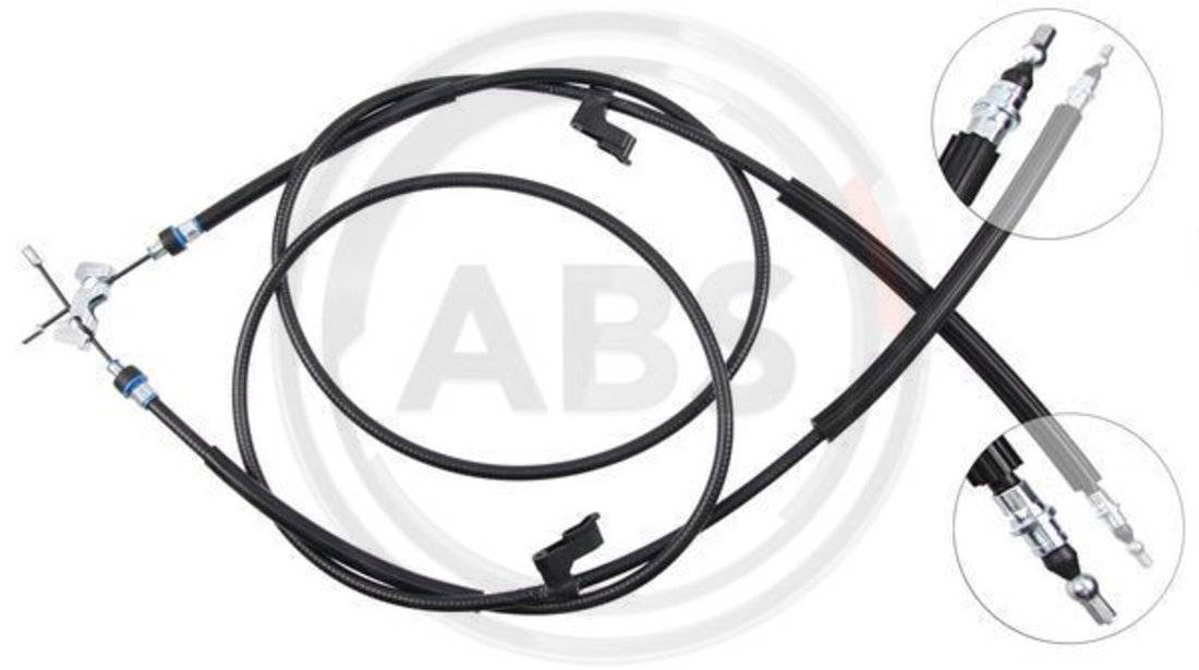 Cablu, frana de parcare stanga (K19076 ABS) VOLVO