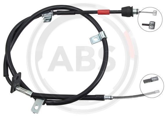 Cablu, frana de parcare stanga (K19127 ABS) HYUNDAI