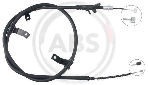 Cablu, frana de parcare stanga (K19187 ABS) HYUNDAI