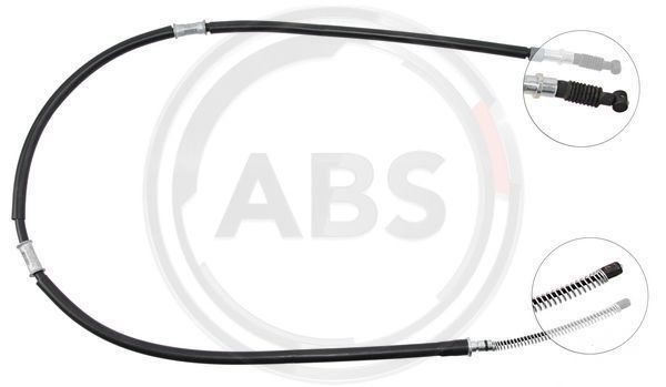 Cablu, frana de parcare stanga (K19557 ABS) MITSUBISHI