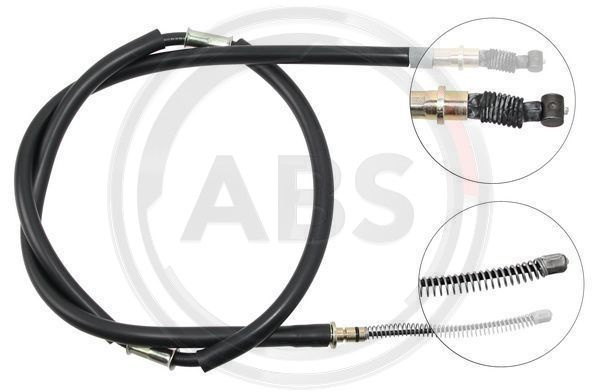 Cablu, frana de parcare stanga (K19577 ABS) MITSUBISHI
