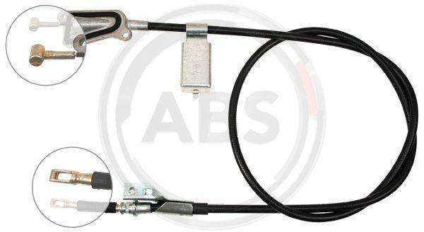 Cablu, frana de parcare stanga (K19837 ABS) NISSAN