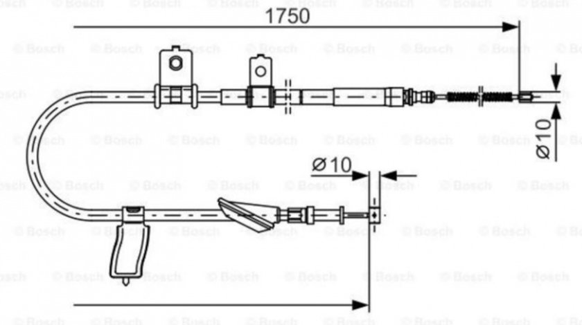 Cablu, frana de parcare Subaru LEGACY IV (BL, BP) 2003-2016 #2 1987482351