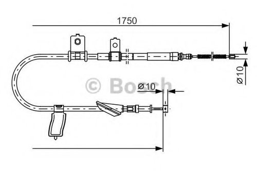 Cablu, frana de parcare SUBARU OUTBACK (BM, BR) (2009 - 2014) BOSCH 1 987 482 351 piesa NOUA