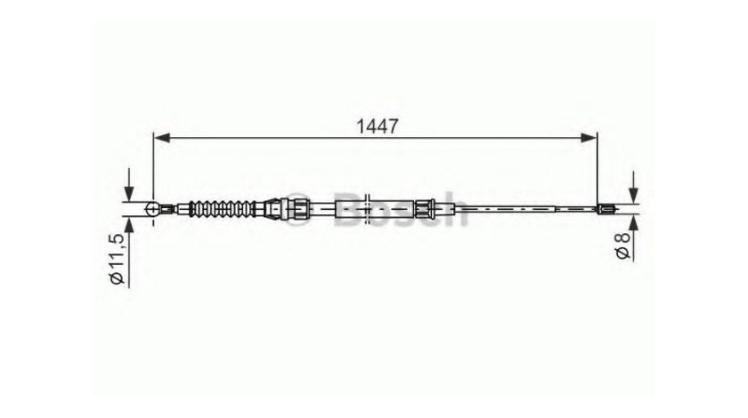 Cablu, frana de parcare Volkswagen VW GOLF V (1K1) 2003-2009 #3 1987477958