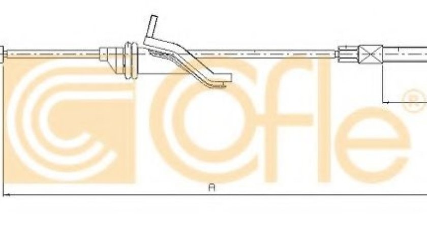 Cablu, frana de parcare VOLVO C30 (2006 - 2012) COFLE 10.5379 piesa NOUA