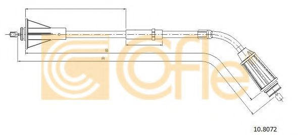 Cablu, frana de parcare VOLVO S80 II (AS) (2006 - 2016) COFLE 10.8072 piesa NOUA