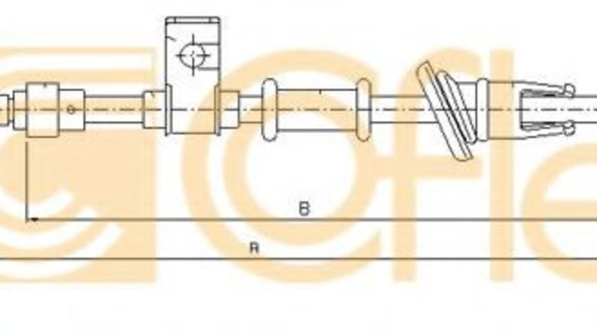 Cablu, frana de parcare VOLVO V40 Combi (VW) (1995 - 2004) COFLE 10.8222 piesa NOUA