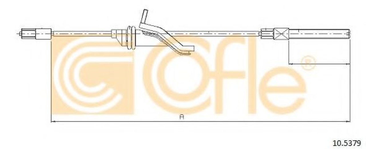 Cablu, frana de parcare VOLVO V50 (MW) (2004 - 2016) COFLE 10.5379 piesa NOUA