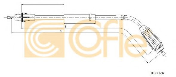 Cablu, frana de parcare VOLVO V70 III (BW) (2007 - 2016) COFLE 10.8074 piesa NOUA