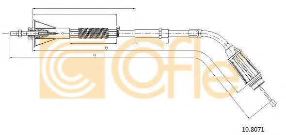 Cablu, frana de parcare VOLVO XC70 II (2007 - 2016) COFLE 10.8071 piesa NOUA