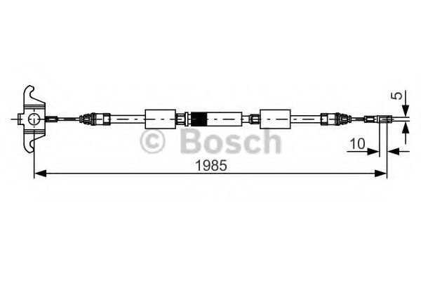 Cablu, frana de parcare VOLVO XC90 I (2002 - 2016) BOSCH 1 987 482 128 piesa NOUA