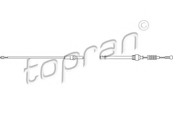 Cablu, frana de parcare VW GOLF IV (1J1) (1997 - 2005) TOPRAN 109 815 piesa NOUA