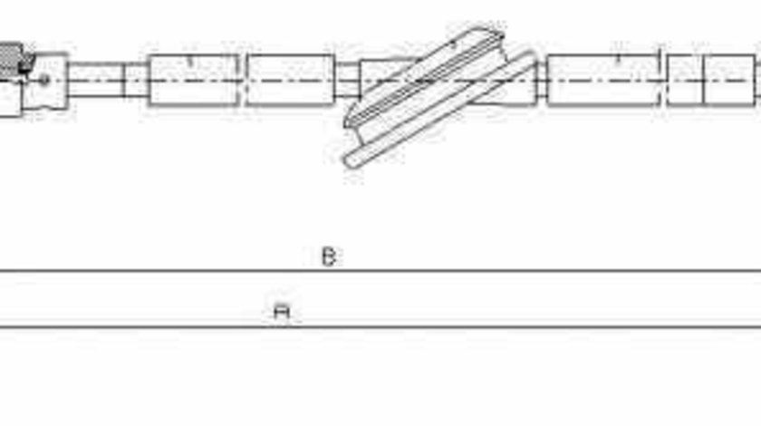 Cablu frana de parcare VW GOLF IV 1J1 ADRIAUTO AD030236