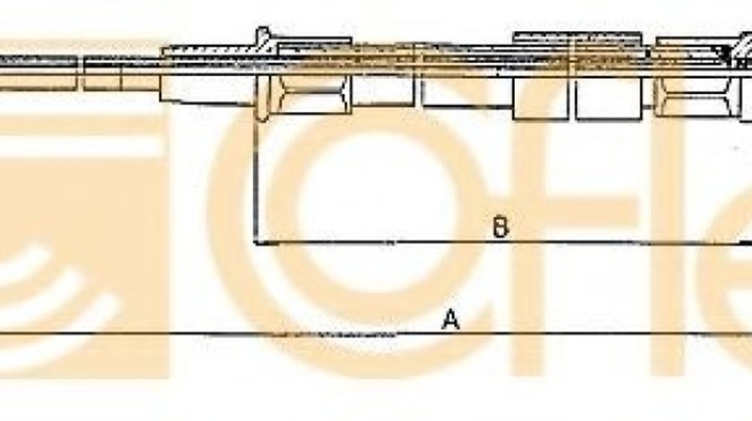 Cablu, frana de parcare VW GOLF IV Cabriolet (1E7) (1998 - 2002) COFLE 10.7402 piesa NOUA