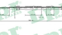 Cablu, frana de parcare VW NEW BEETLE (9C1, 1C1) (...