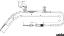 Cablu, frana de parcare VW PASSAT Variant (3B6) LI...