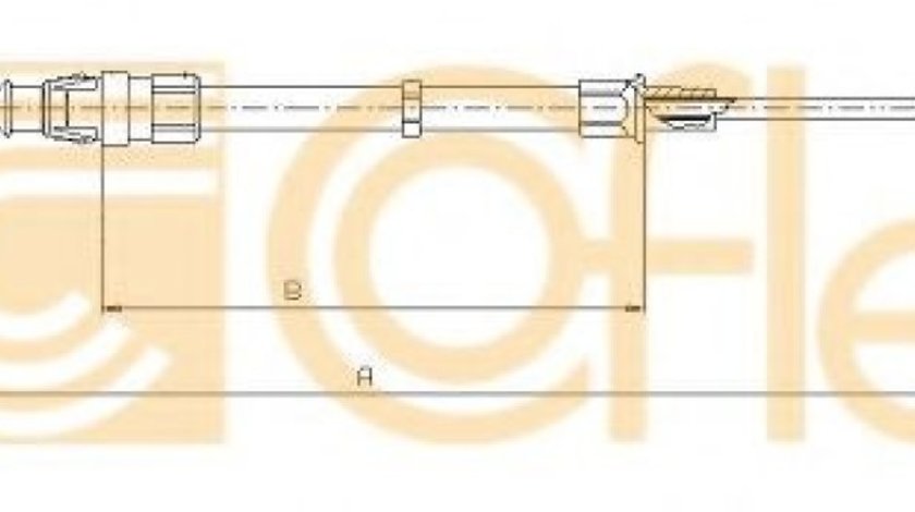 Cablu, frana de parcare VW POLO (6R, 6C) (2009 - 2016) COFLE 10.7141 piesa NOUA