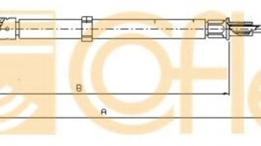 Cablu, frana de parcare VW POLO (9N) (2001 - 2012) COFLE 10.9033 piesa NOUA