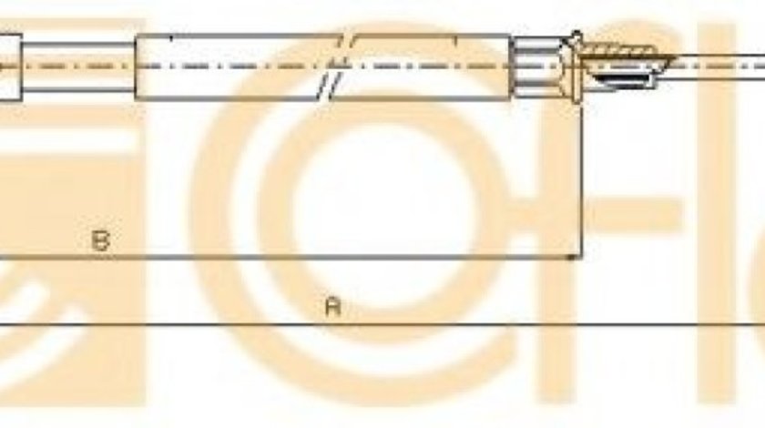 Cablu, frana de parcare VW TOURAN (1T1, 1T2) (2003 - 2010) COFLE 10.7625 piesa NOUA