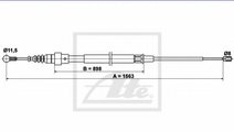 Cablu, frana de parcare VW TOURAN (1T3) (2010 - 20...