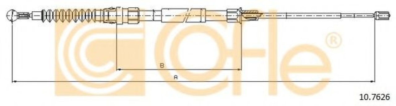 Cablu, frana de parcare VW TOURAN (1T3) (2010 - 2015) COFLE 10.7626 piesa NOUA