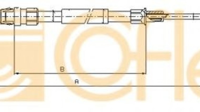 Cablu, frana de parcare VW TOURAN (1T3) (2010 - 2015) COFLE 10.7626 piesa NOUA