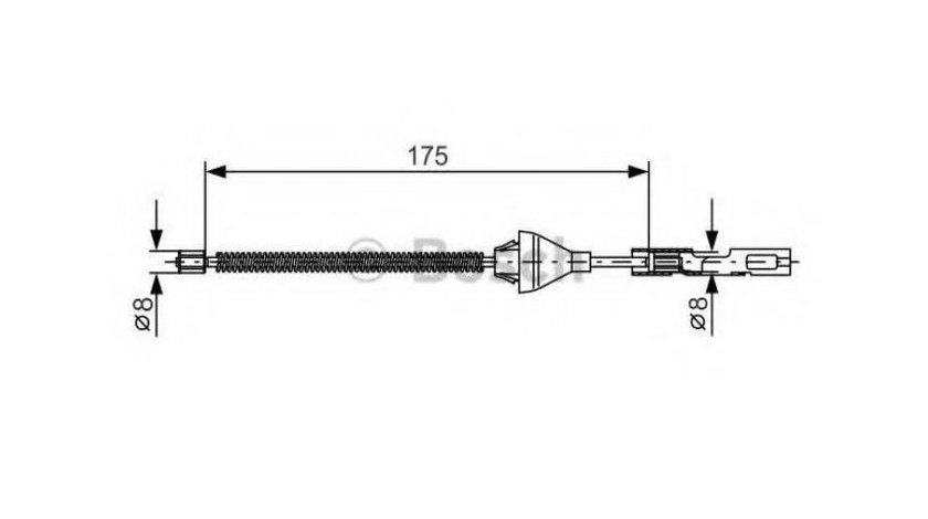 Cablu frana Ford FOCUS Clipper (DNW) 1999-2007 #2 1209852