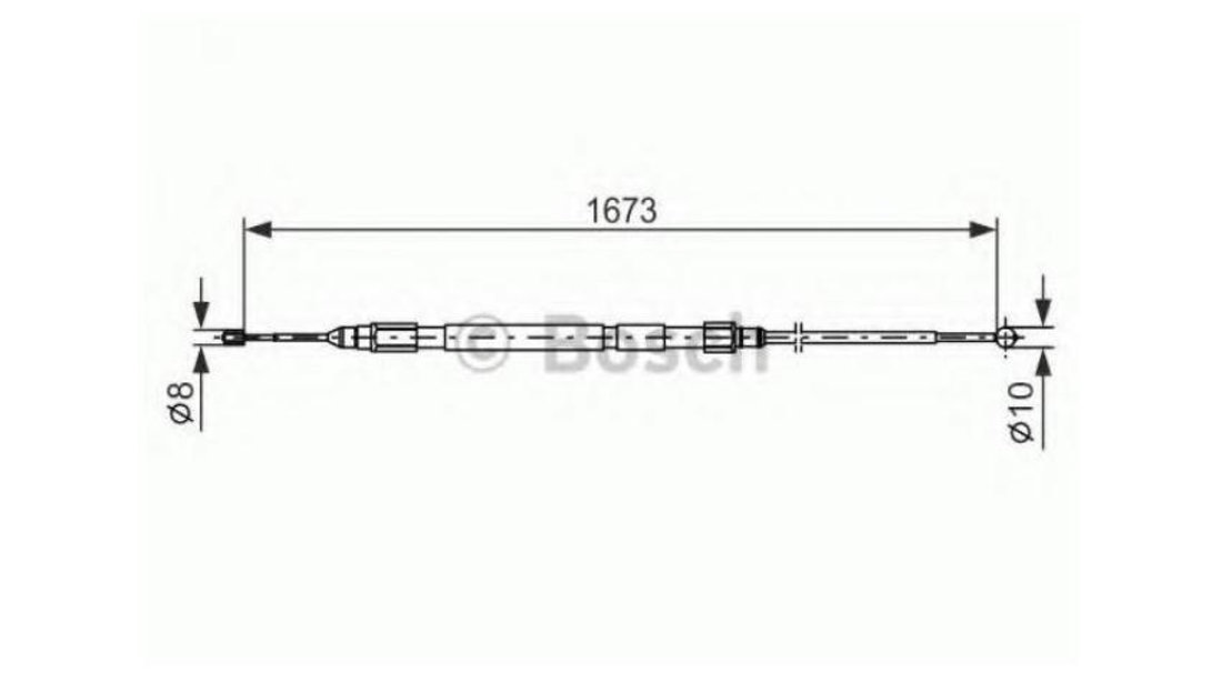 Cablu frana mana BMW 5 (E60) 2003-2010 #2 1987477948