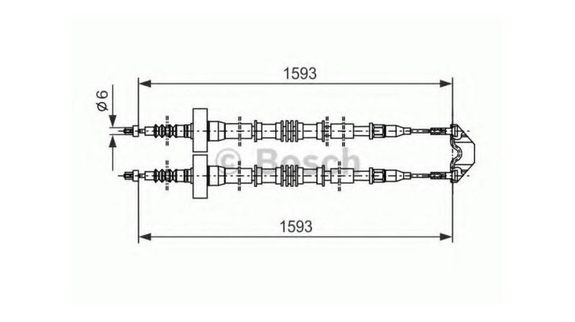 Cablu frana mana Opel ASTRA G hatchback (F48_, F08_) 1998-2009 #2 1987477527