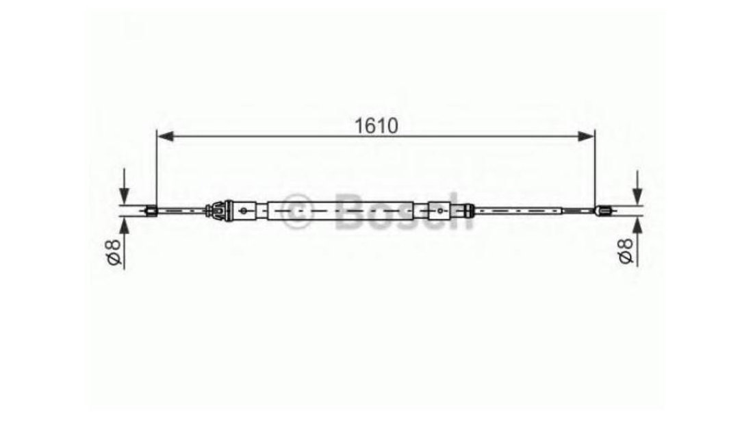 Cablu frana mana Peugeot 1007 (KM_) 2005-2016 #2 1987477238
