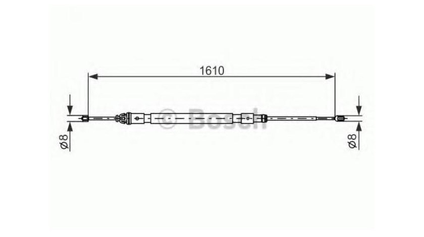 Cablu frana mana Peugeot 1007 (KM_) 2005-2016 #2 1987477238