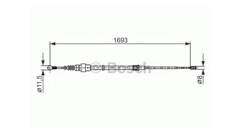 Cablu frana mana Volkswagen VW GOLF Mk IV (1J1) 1997-2005 #3 1987477698