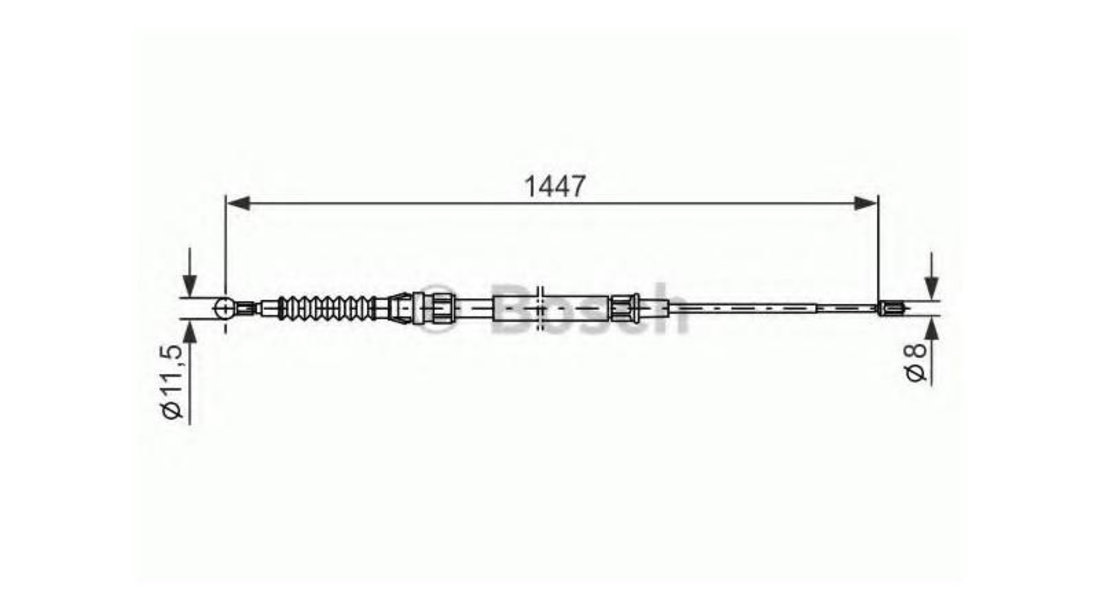 Cablu frana mana Volkswagen VW GOLF VI Cabriolet (517) 2011-2016 #3 1987477958