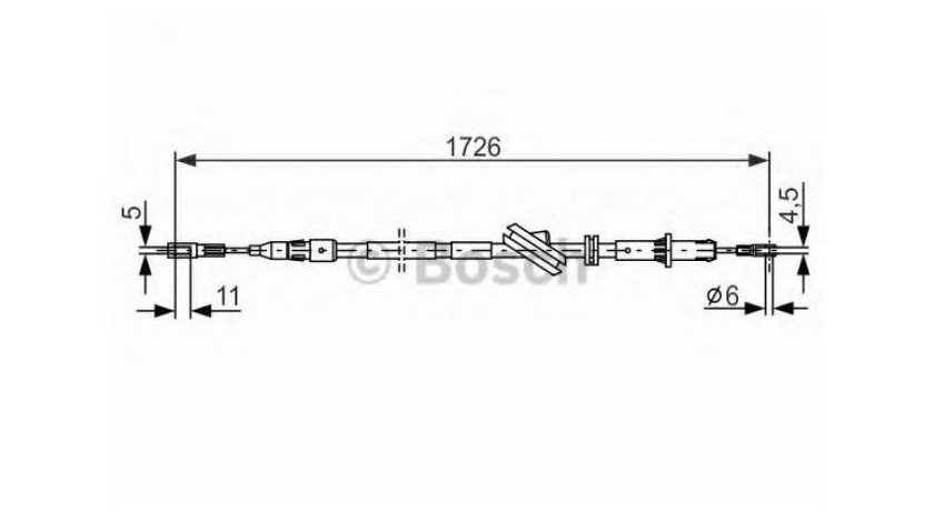 Cablu frana Mercedes E-CLASS (W211) 2002-2009 #2 1987477897