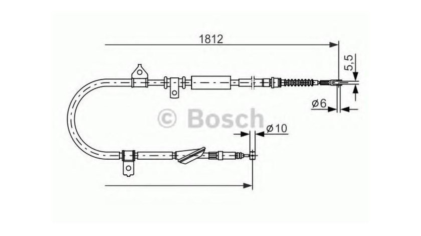 Cablu frana Rover 200 cupe (XW) 1992-1999 #2 1987477888