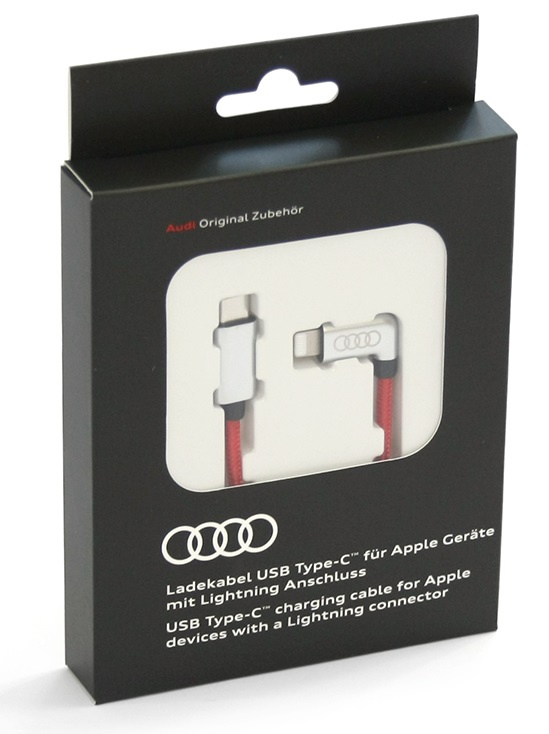 Cablu Incarcare USB-C La Apple Lightning Oe Audi Rosu 8S0051435K
