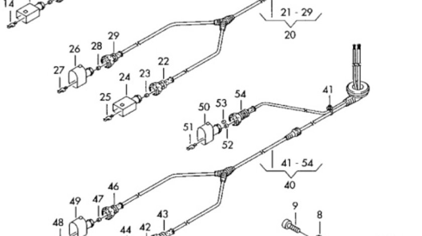 Cablu senzor abs Volkswagen Passat B6 (3C) Berlina 2010 1.9 TDI OEM 3C0927903A