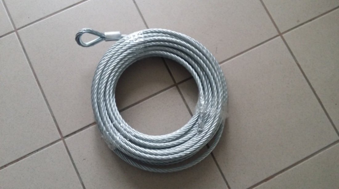 cablu,sufa otel pentru trolii, 9,5 mm grosime , 26-28 m lungime