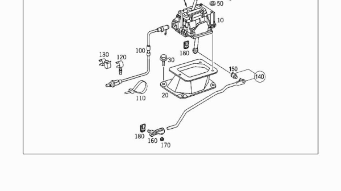 Cablu timonerie cutie viteza Mercedes G Class (poz.100) MERCEDES OE A 210 267 04 64