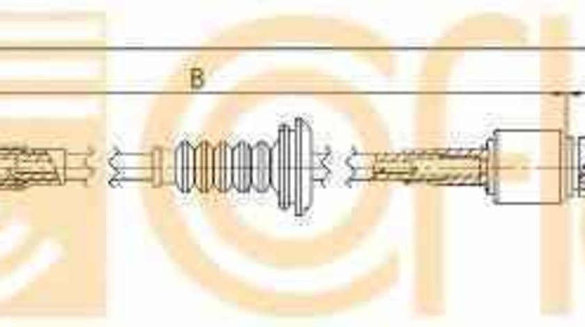 Cablu timonerie cutie viteze manuala FIAT DUCATO platou / sasiu 230 LINEX LIN144431