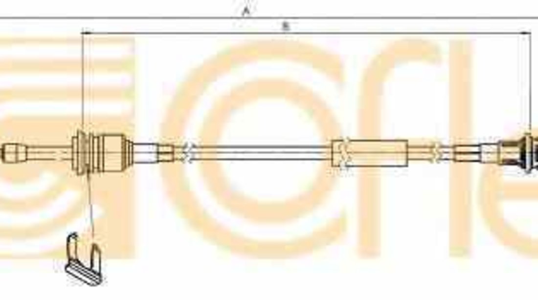 Cablu timonerie cutie viteze manuala FIAT PUNTO / GRANDE PUNTO (199) FIAT 55199873